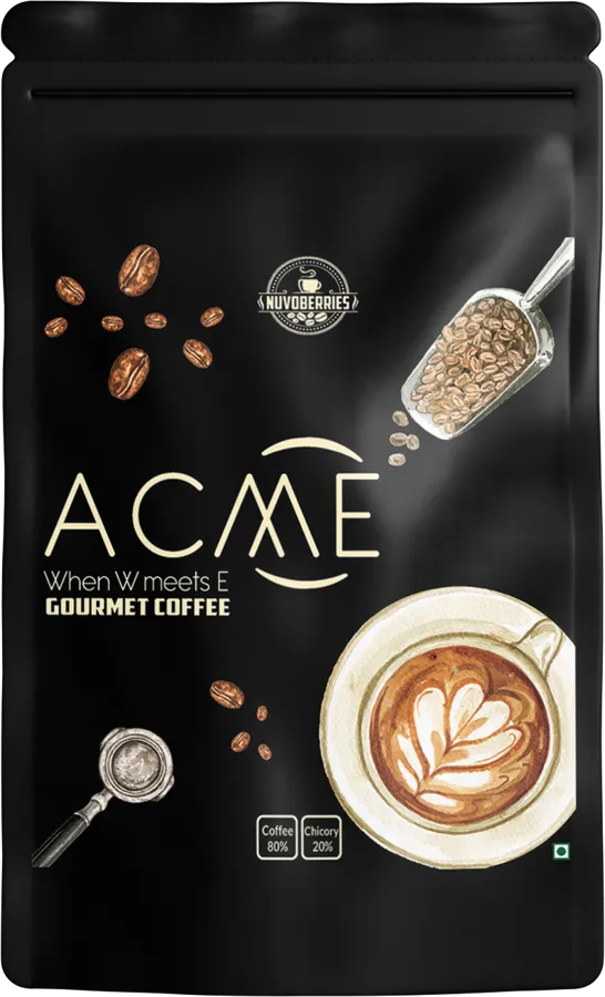Acme gourmet Arabica–Robusta coffee blend pack